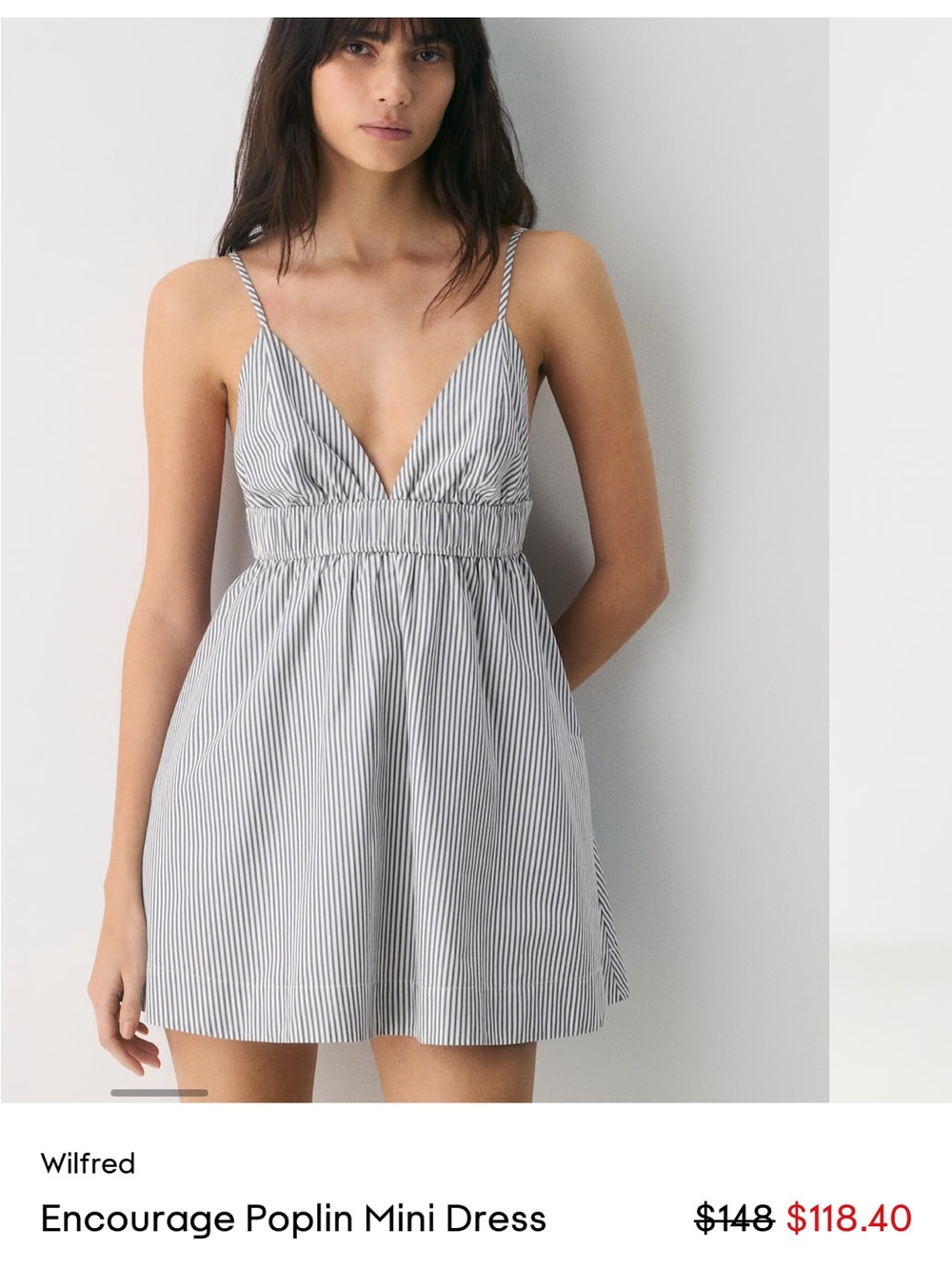 Wilfred Encourage Poplin Mini Skirt